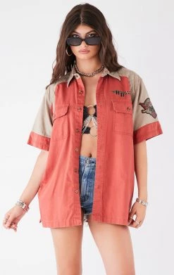 FURST OF A KIND VINTAGE HARLEY SHORT SLEEVE BUTTON DOWN