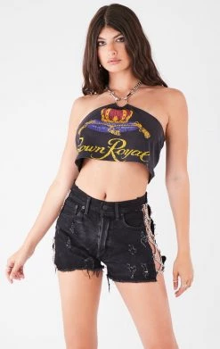 FURST OF A KIND VINTAGE CHAIN HALTER TOP VINTAGE CHAINS