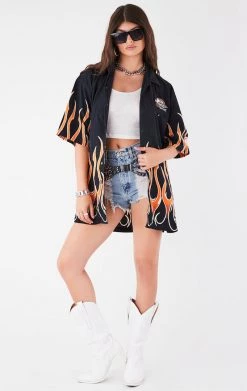 FURST OF A KIND VINTAGE HARLEY SHORT SLEEVE BUTTON DOWN