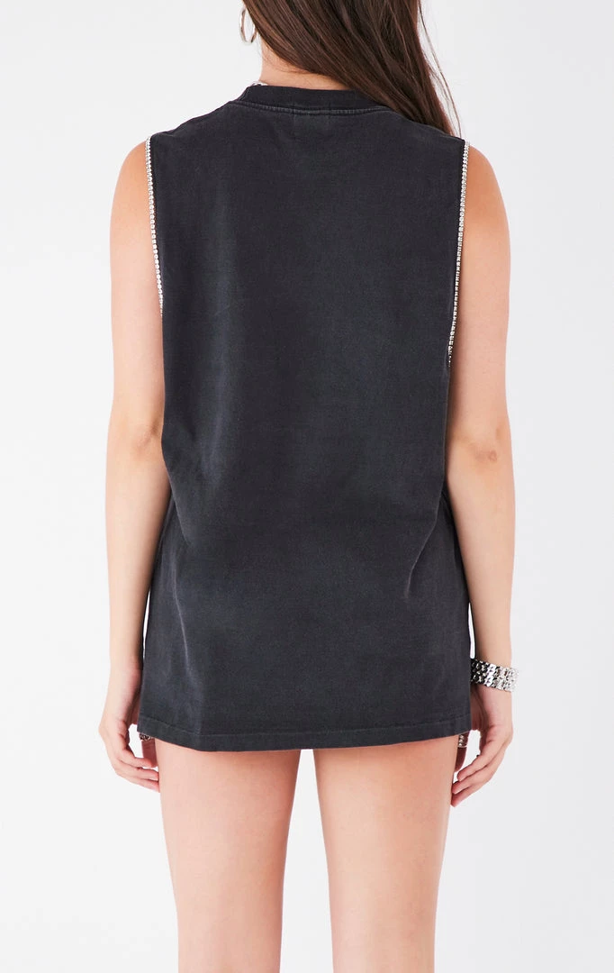 FURST OF A KIND VINTAGE RHINESTONE TRIM SLEEVELESS TEE 5 FURST OF A KIND VINTAGE RHINESTONE TRIM SLEEVELESS TEE