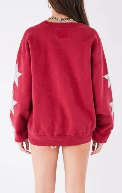 FURST OF A KIND VINTAGE SILVER STAR PATCH SWEATSHIRT VINTAGE COLLEGE