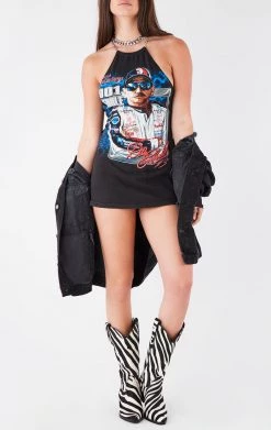 FURST OF A KIND VINTAGE WATERFALL CHAIN BACK DRESS