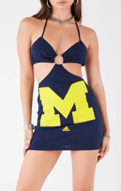 FURST OF A KIND VINTAGE CUT OUT HALTER DRESS