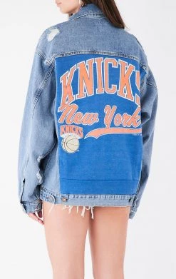 FURST OF A KIND VINTAGE DENIM JACKETS VINTAGE GRAPHIC BACK INSERT DENIM JACKET