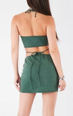 FURST OF A KIND VINTAGE HALTER TOP AND SKIRT SET