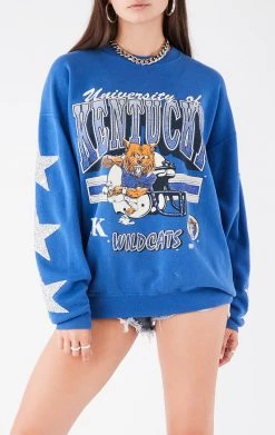 FURST OF A KIND VINTAGE COLLEGE VINTAGE SILVER STAR PATCH SWEATSHIRT