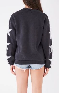 FURST OF A KIND VINTAGE SILVER STAR PATCH SWEATSHIRT VINTAGE SPORTS