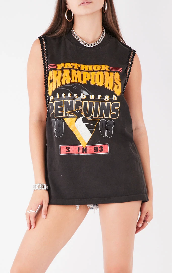 FURST OF A KIND VINTAGE CHAIN TRIM SLEEVELESS TEE 4 FURST OF A KIND VINTAGE CHAIN TRIM SLEEVELESS TEE