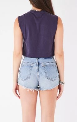 FURST OF A KIND VINTAGE CHAIN LACE UP SLEEVELESS TEE VINTAGE CHAINS