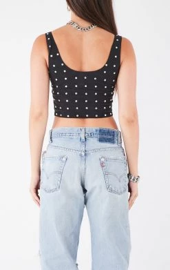 FURST OF A KIND VINTAGE NFL VINTAGE ALLOVER RHINESTONE TANK 5 FURST OF A KIND VINTAGE NFL VINTAGE ALLOVER RHINESTONE TANK