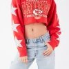 FURST OF A KIND VINTAGE NFL VINTAGE STAR PATCH CROPPED SWEATSHIRT 1 FURST OF A KIND VINTAGE NFL VINTAGE STAR PATCH CROPPED SWEATSHIRT