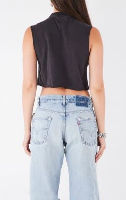 FURST OF A KIND VINTAGE CHAIN LACE UP SLEEVELESS TEE VINTAGE CHAINS