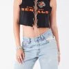 FURST OF A KIND VINTAGE CHAIN LACE UP SLEEVELESS TEE VINTAGE NFL 1 FURST OF A KIND VINTAGE CHAIN LACE UP SLEEVELESS TEE VINTAGE NFL