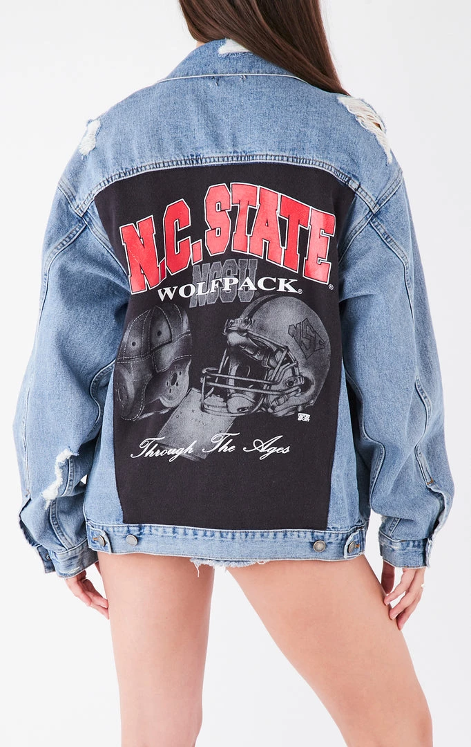 FURST OF A KIND VINTAGE GRAPHIC BACK INSERT DENIM JACKET VINTAGE DENIM JACKETS 3 FURST OF A KIND VINTAGE GRAPHIC BACK INSERT DENIM JACKET VINTAGE DENIM JACKETS