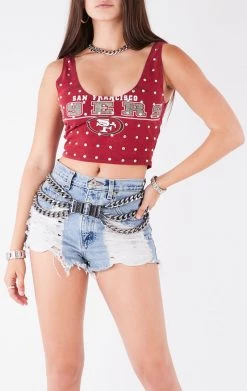 FURST OF A KIND VINTAGE ALLOVER RHINESTONE TANK