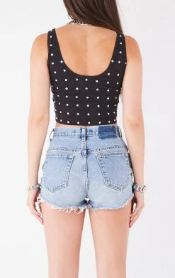 FURST OF A KIND VINTAGE ALLOVER RHINESTONE TANK