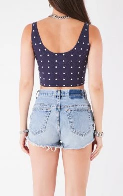 FURST OF A KIND VINTAGE ALLOVER RHINESTONE TANK