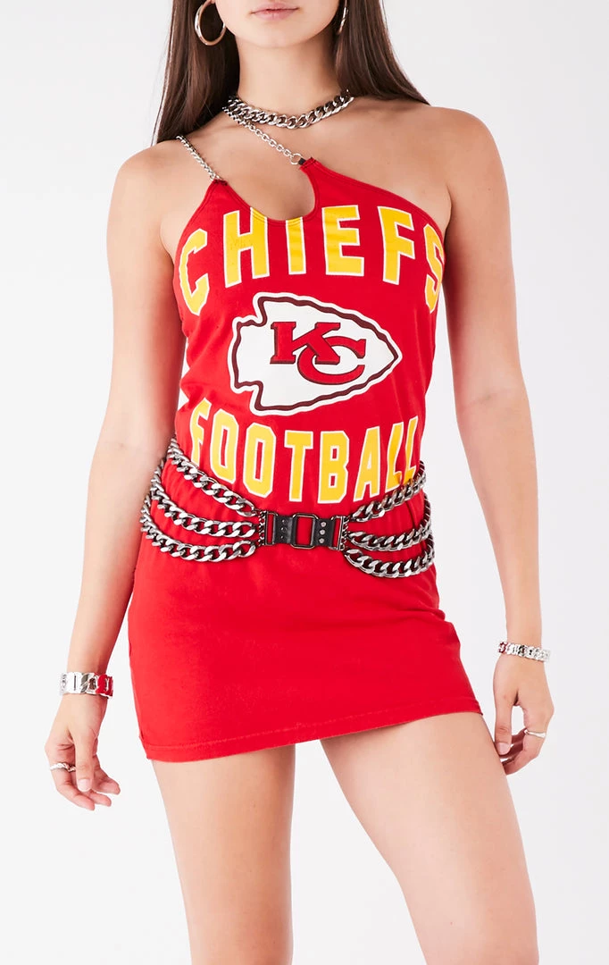 FURST OF A KIND VINTAGE ONE SHOULDER DOUBLE CHAIN STRAP DRESS 4 FURST OF A KIND VINTAGE ONE SHOULDER DOUBLE CHAIN STRAP DRESS