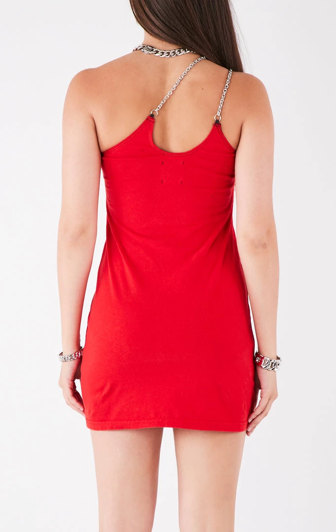 FURST OF A KIND VINTAGE ONE SHOULDER DOUBLE CHAIN STRAP DRESS 5 FURST OF A KIND VINTAGE ONE SHOULDER DOUBLE CHAIN STRAP DRESS