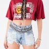 FURST OF A KIND VINTAGE CHAIN LACE UP TEE VINTAGE CHAINS