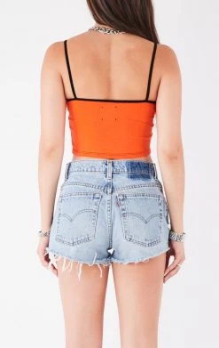 FURST OF A KIND VINTAGE RHINESTONE FRINGE TANK