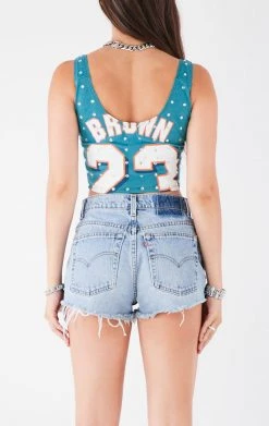 FURST OF A KIND VINTAGE NFL VINTAGE ALLOVER RHINESTONE TANK 7 FURST OF A KIND VINTAGE NFL VINTAGE ALLOVER RHINESTONE TANK