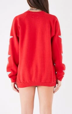 FURST OF A KIND VINTAGE SILVER STAR PATCH SWEATSHIRT