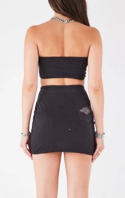 FURST OF A KIND VINTAGE WATERFALL CHAIN TUBE TOP AND SKIRT SET FESTIVAL