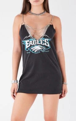 FURST OF A KIND VINTAGE DRAPED CHAIN DRESS