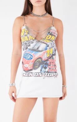 FURST OF A KIND FESTIVAL VINTAGE DRAPED CHAIN DRESS