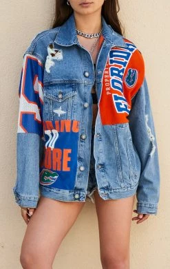 FURST OF A KIND VINTAGE DENIM JACKETS VINTAGE SPLICED PATCHWORK DENIM JACKET