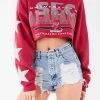 FURST OF A KIND VINTAGE STAR PATCH CROPPED HOODIE