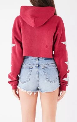 FURST OF A KIND VINTAGE STAR PATCH CROPPED HOODIE 6 FURST OF A KIND VINTAGE STAR PATCH CROPPED HOODIE