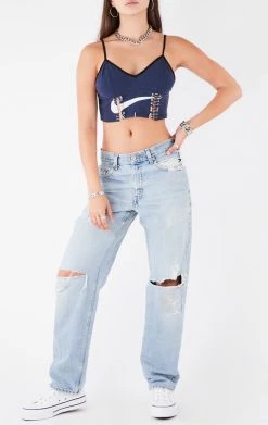 FURST OF A KIND VINTAGE DOUBLE PIN FRONT CROPPED TANK FESTIVAL