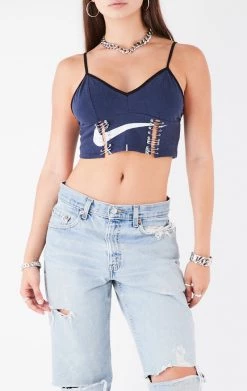 FURST OF A KIND VINTAGE DOUBLE PIN FRONT CROPPED TANK FESTIVAL