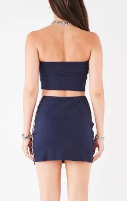 FURST OF A KIND VINTAGE DRINKS VINTAGE CHAIN LADDER TUBE TOP AND SKIRT SET 7 FURST OF A KIND VINTAGE DRINKS VINTAGE CHAIN LADDER TUBE TOP AND SKIRT SET