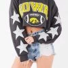 FURST OF A KIND VINTAGE STAR PATCH CROPPED SWEATSHIRT