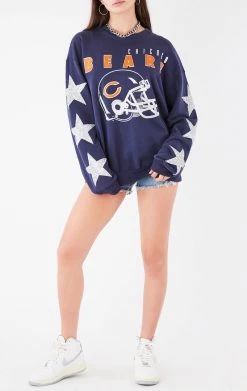 FURST OF A KIND VINTAGE NFL VINTAGE SILVER STAR PATCH SWEATSHIRT