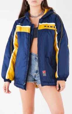 FURST OF A KIND VINTAGE HEAVY ZIP UP WINDBREAKER JACKET VINTAGE NFL