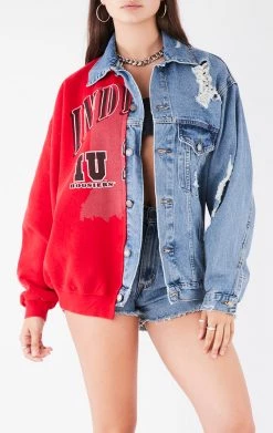 FURST OF A KIND VINTAGE SPLICED DENIM JACKET