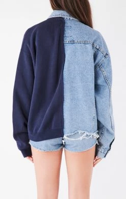 FURST OF A KIND VINTAGE SPLICED DENIM JACKET VINTAGE DENIM JACKETS