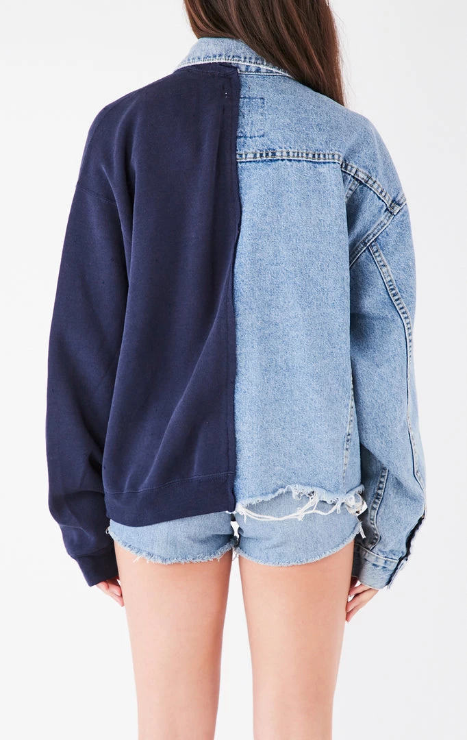 FURST OF A KIND VINTAGE SPLICED DENIM JACKET VINTAGE DENIM JACKETS 4 FURST OF A KIND VINTAGE SPLICED DENIM JACKET VINTAGE DENIM JACKETS