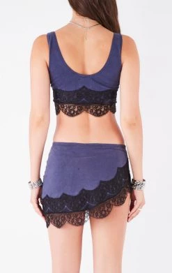 FURST OF A KIND VINTAGE LACE TRIM TANK AND SKIRT SET VINTAGE SPORTS