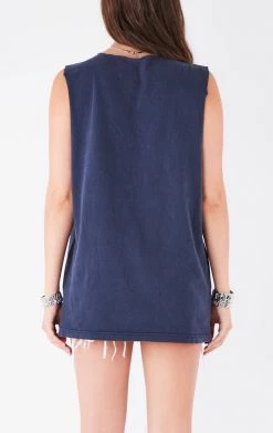 FURST OF A KIND VINTAGE CHAINS VINTAGE DEEP V CHAIN SLEEVELESS TEE