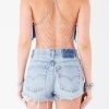 FURST OF A KIND VINTAGE CHAINS VINTAGE HALTER NECK WATERFALL CHAIN BACK TOP