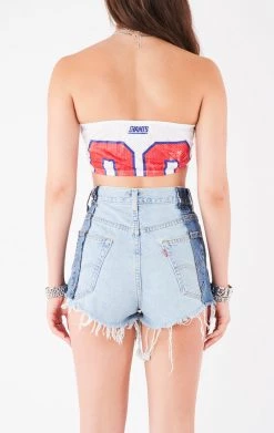 FURST OF A KIND VINTAGE JERSEY CUT OUT CHAIN HALTER TOP VINTAGE CHAINS