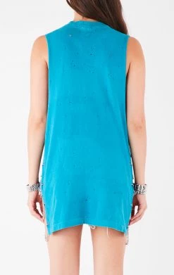 FURST OF A KIND VINTAGE CHAINS VINTAGE CHAIN SIDE SLEEVELESS TEE