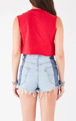 FURST OF A KIND VINTAGE CHAINS VINTAGE CHAIN LACE UP SLEEVELESS TEE 9 FURST OF A KIND VINTAGE CHAINS VINTAGE CHAIN LACE UP SLEEVELESS TEE