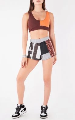 FURST OF A KIND VINTAGE SPLICED PATCHWORK TANK AND SHORT SET VINTAGE NFL