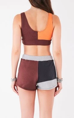 FURST OF A KIND VINTAGE SPLICED PATCHWORK TANK AND SHORT SET VINTAGE NFL 7 FURST OF A KIND VINTAGE SPLICED PATCHWORK TANK AND SHORT SET VINTAGE NFL